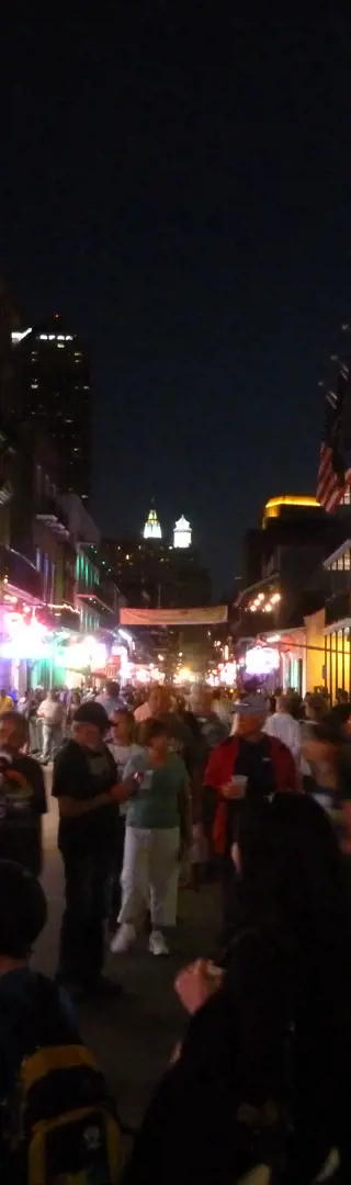 Bourban Street at Night